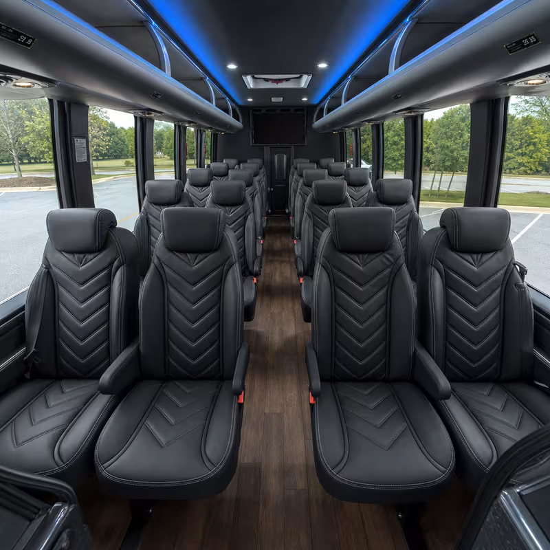 15-35 Passenger Minibus Interior