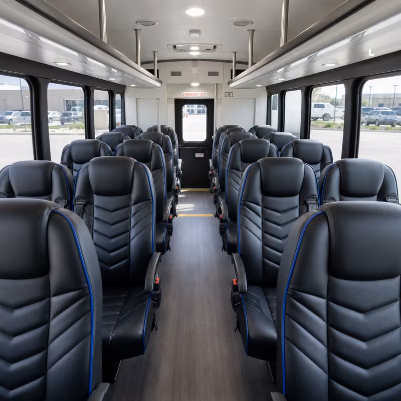15-35 Passenger Minibus Interior