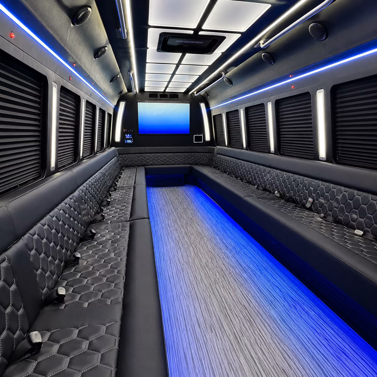 Oakland Bachelor & Bachelorette Transportation party bus exterior