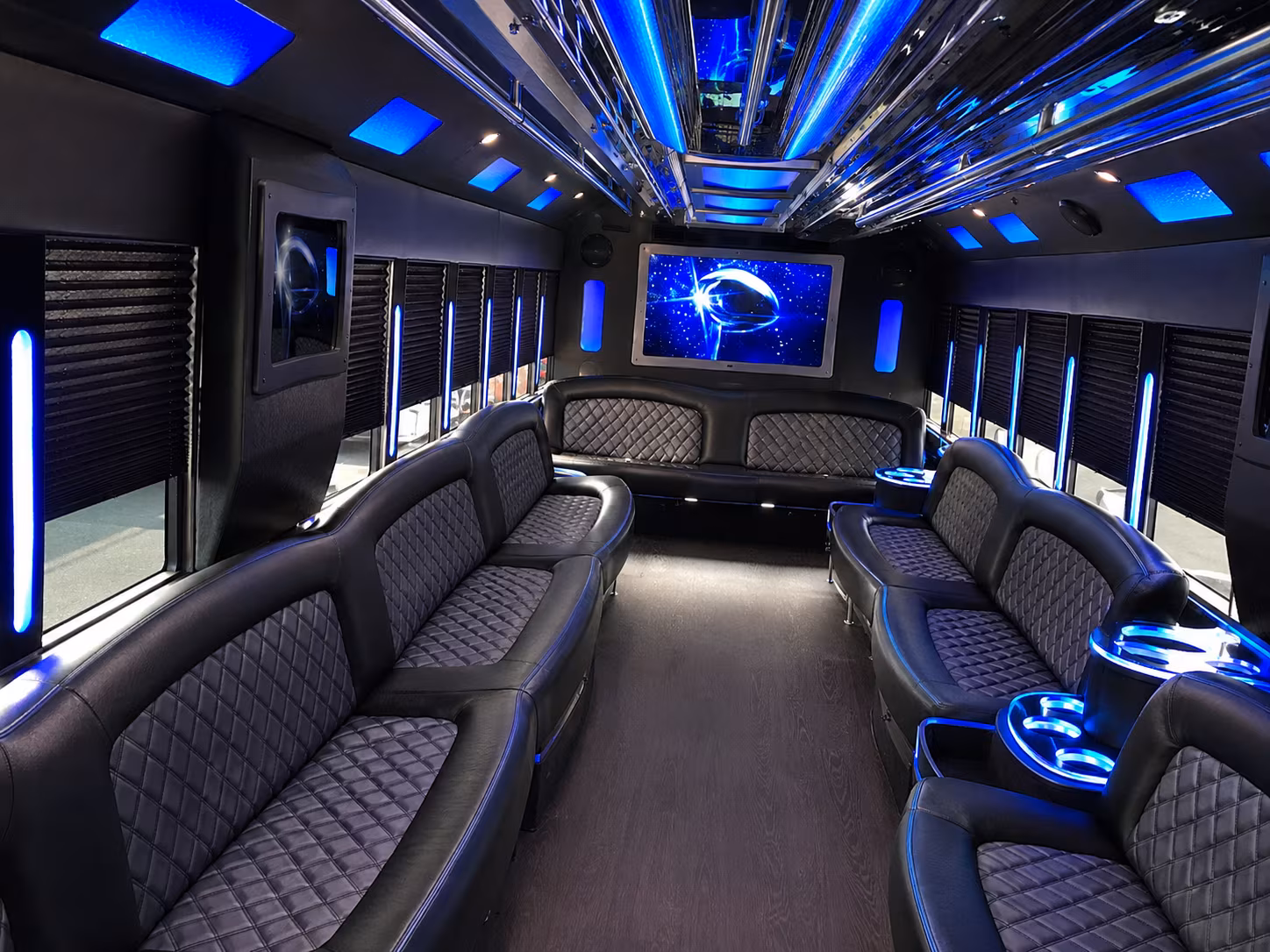 Oakland Bachelor & Bachelorette Transportation party bus exterior