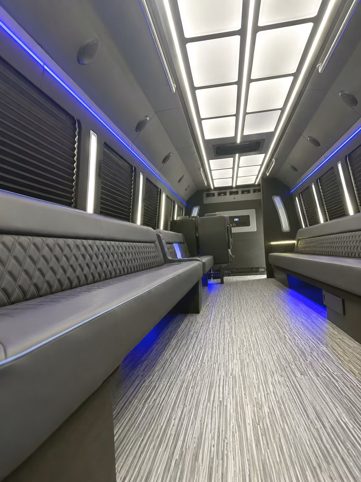 Oakland Private Event Transportation party bus interior