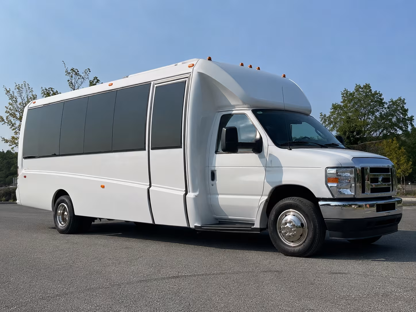 Oakland Private Event Transportation party bus exterior