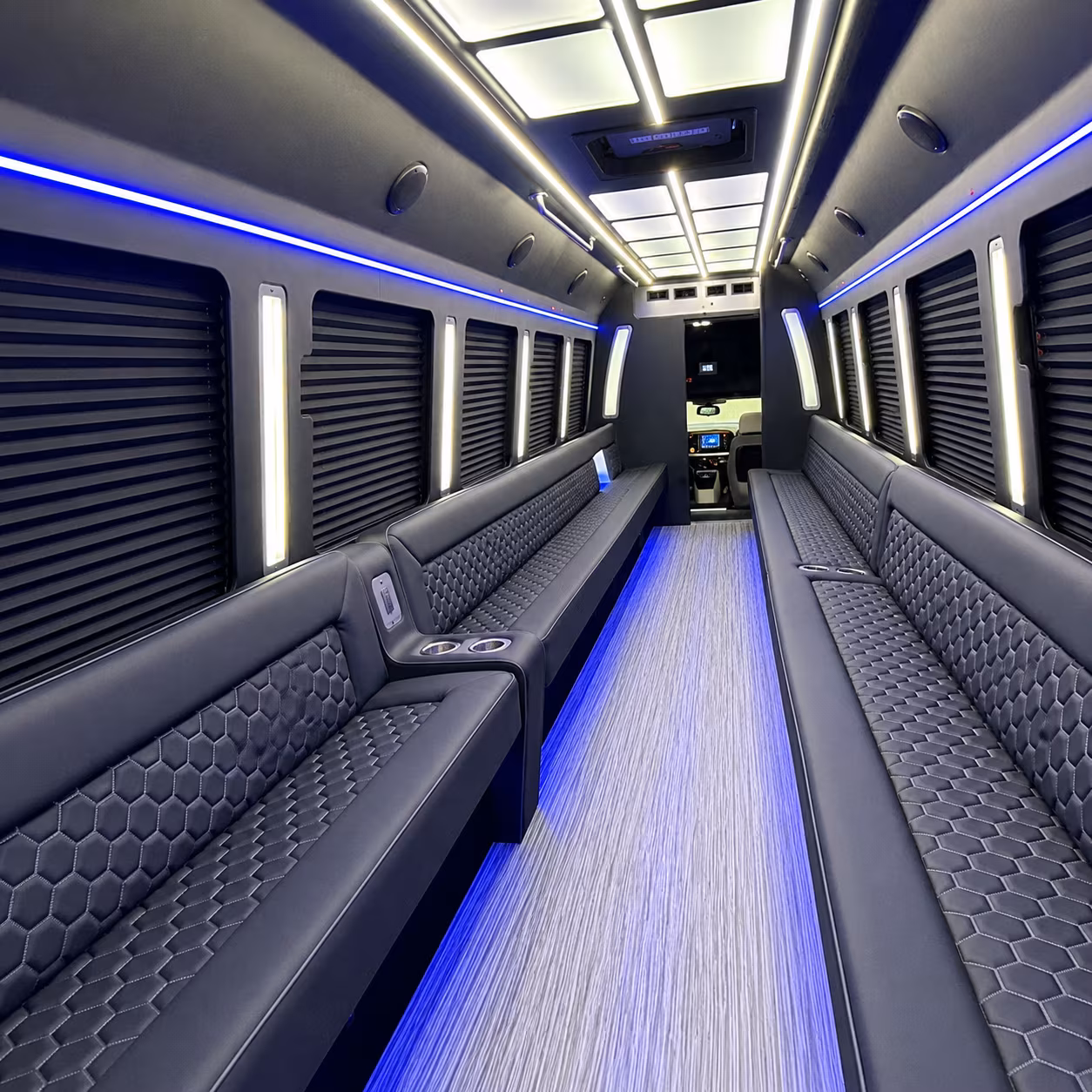 Oakland Prom & Homecoming Transportation party bus exterior