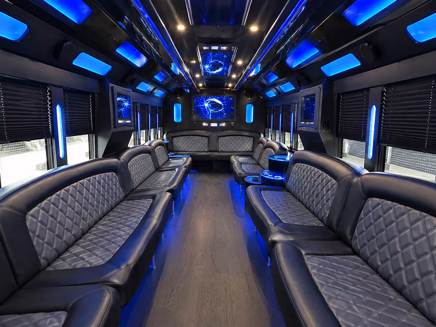 Oakland Prom & Homecoming Transportation party bus exterior