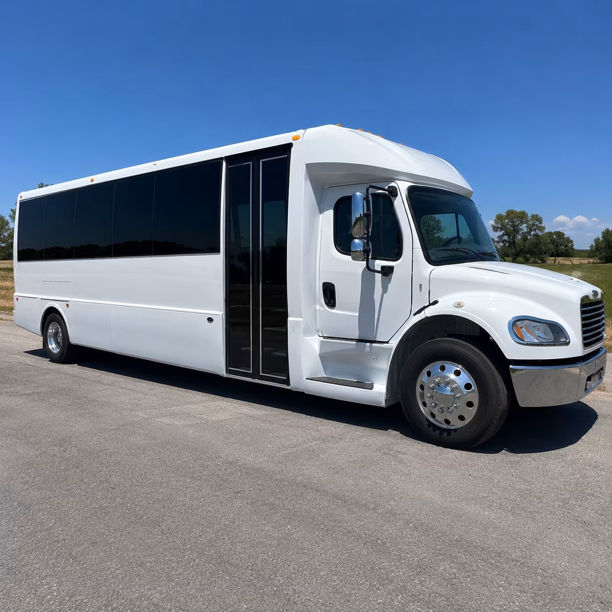 Oakland School Event Transportation party bus exterior