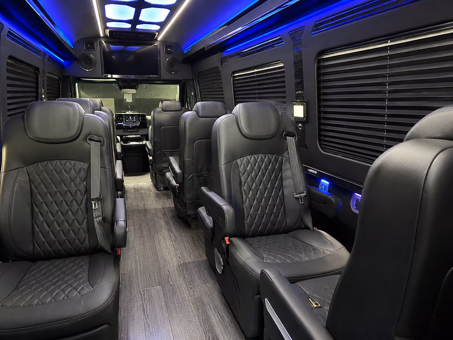 Oakland School Event Transportation party bus exterior