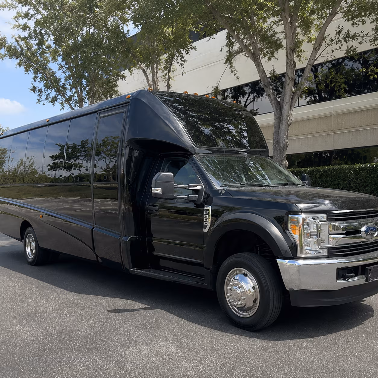 Oakland Sporting Event Transportation party bus exterior