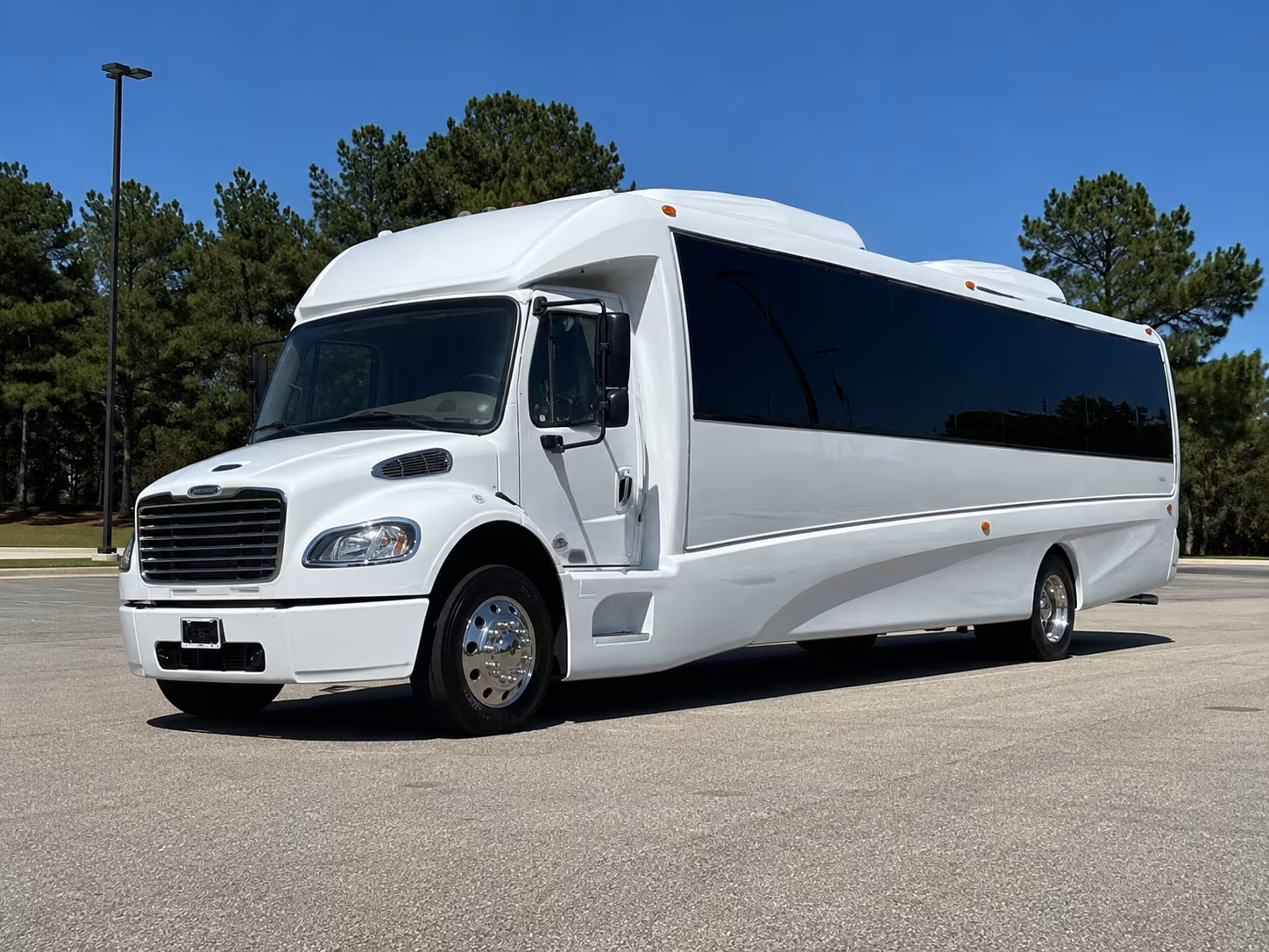 Oakland Sporting Event Transportation party bus exterior