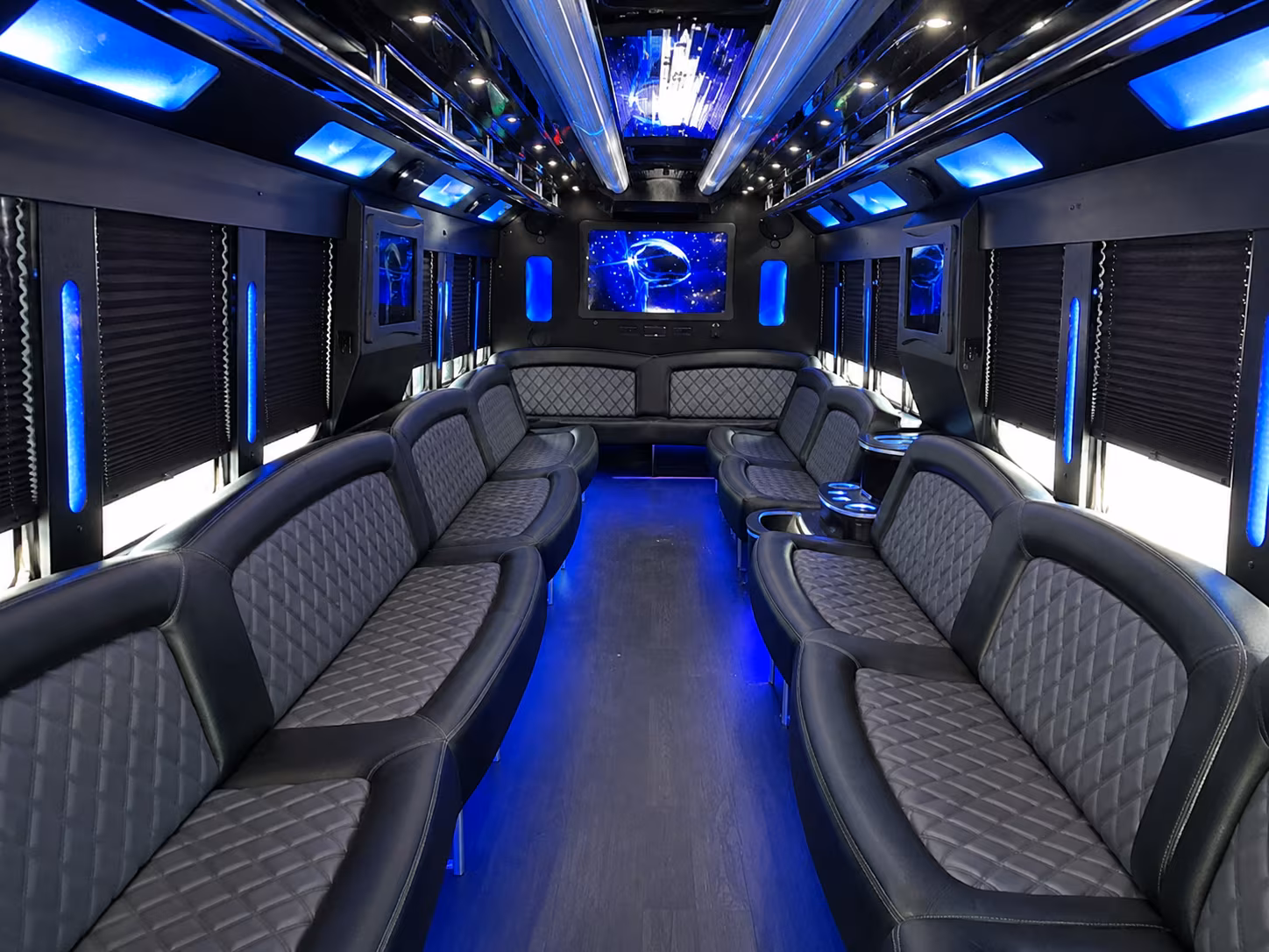 Oakland Sporting Event Transportation party bus exterior