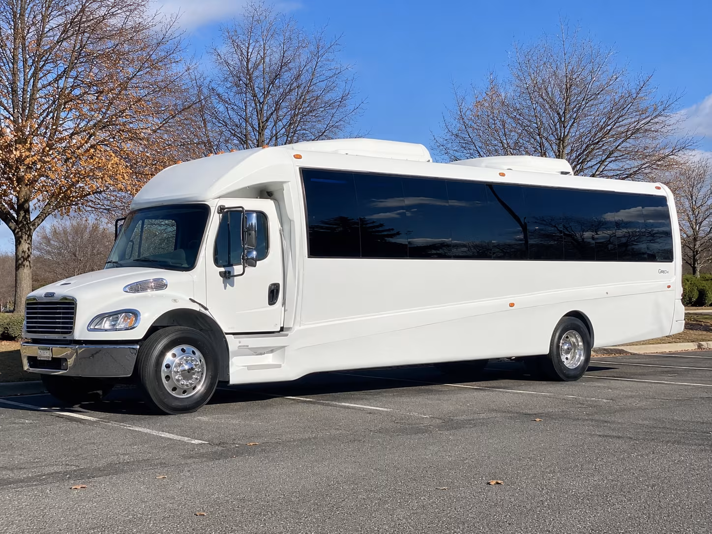 Oakland Wedding Transportation party bus exterior