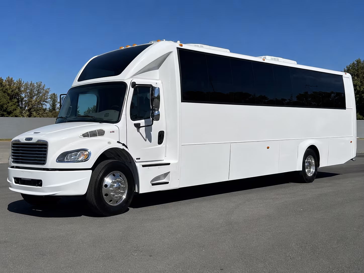 Oakland Wedding Transportation party bus exterior