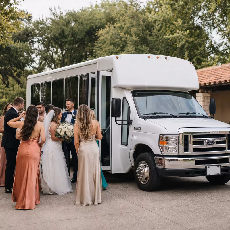 Oakland Wedding Transportation fleet vehicle